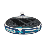 A image of the adidas cross it light 3.4 padel racket by Marta Ortega with the racket lying flat with a top view. 