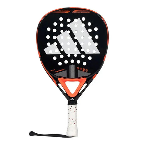 A image of the adidas cross it team padel racket straight on view 
